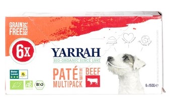 Multipack hond paté rund van Yarrah, 4 x 900 g